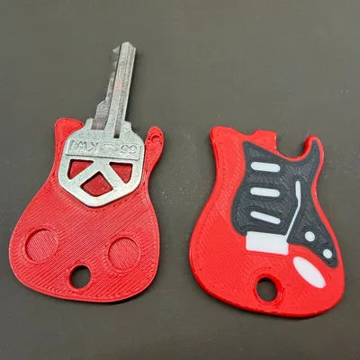 Ốp Chìa Khóa Guitar Điện - Phiên bản Kwikset KW1