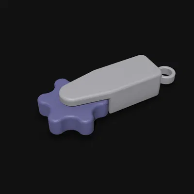 Clicker fidget, bản cho móc khóa!