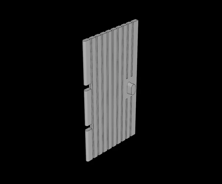 Cửa LEGO Compatible (3644.dat) Door 1 x 4 x 6 Grooved - Image 1