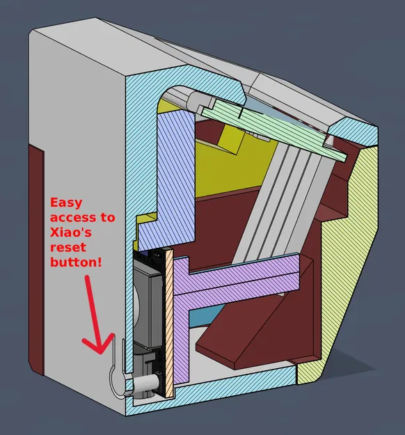 Case ZMK dongle kiểu Englmaxi cho SSD1306 & Xiao BLE (không cần hàn) - Image 4