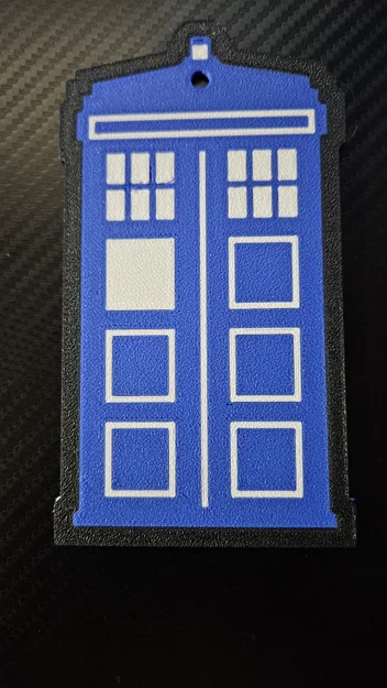 Móc treo hoặc lót ly TARDIS - Image 1