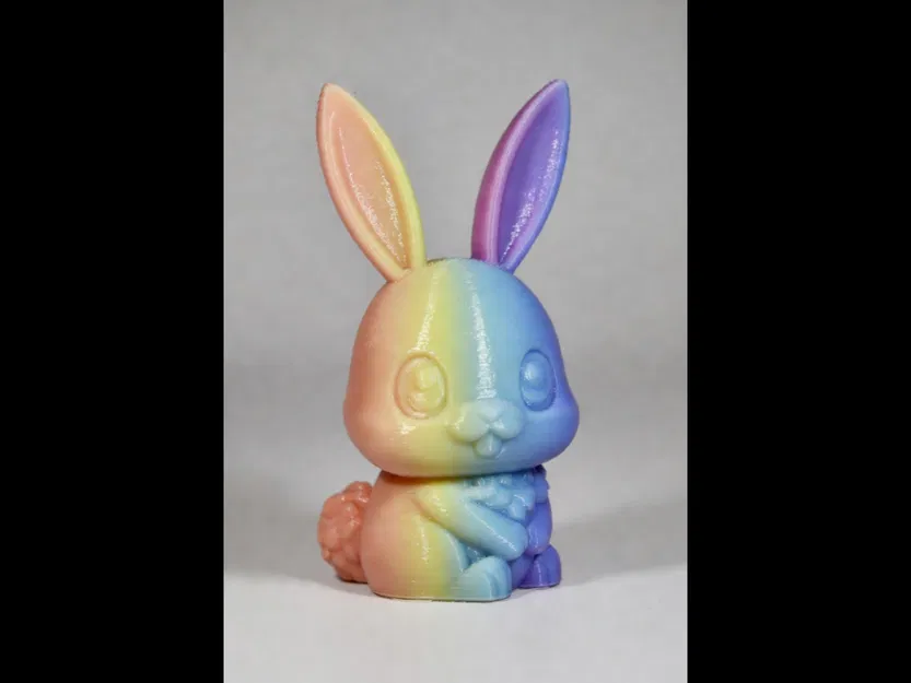 Thỏ Phục Sinh Dễ Thương Tròn Trịa (Round Cute Easter Bunny) - Image 1