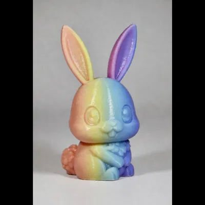 Thỏ Phục Sinh Dễ Thương Tròn Trịa (Round Cute Easter Bunny)