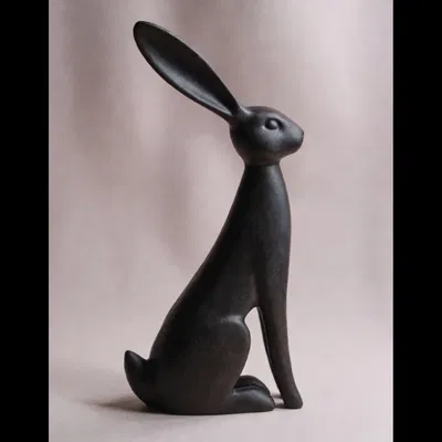 Tượng Thỏ Tối Giản (Minimal Rabbit Sculpture)