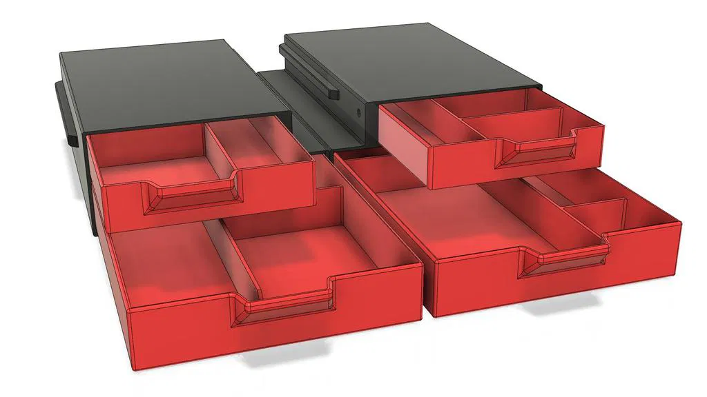 Ngăn kéo đôi hai mặt cho Ender 3 Pro (Dual Double Sided Drawer) - Image 1