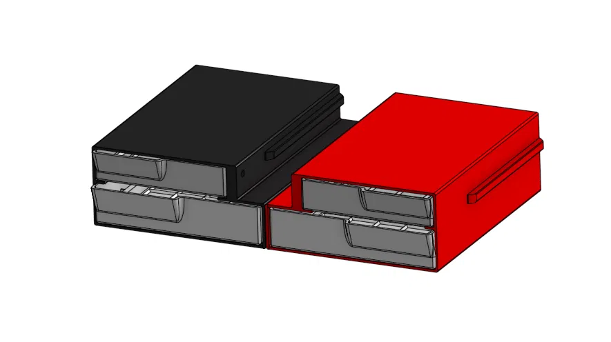 Ngăn Kéo Đôi Ender 3 Pro – Khay Chia Tuỳ Biến (Bản Cập Nhật) - Image 10