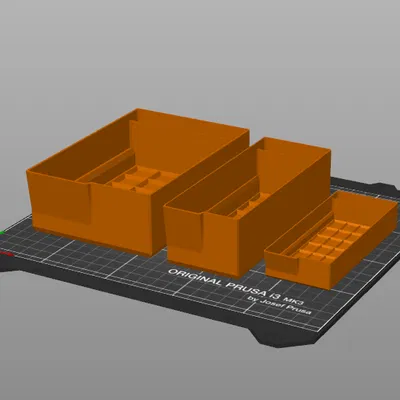 Ngăn kéo hông 3 tầng không cần support (Supportless Triple Side Drawer)