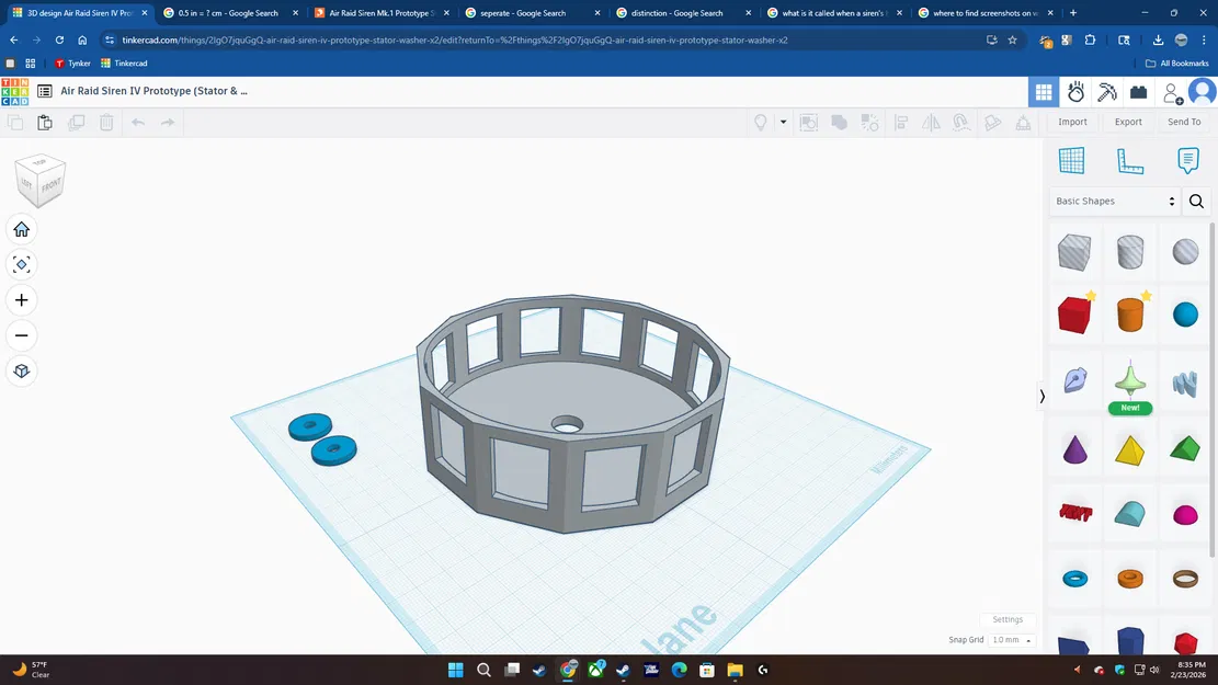 Cụm Stator Prototype Air Raid Siren Mk.1 (12 Port) - Image 1