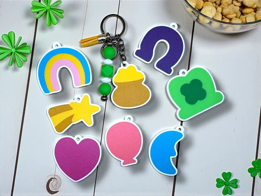 Bộ Móc Khóa Lucky Charm - Luck - St. Patrick's Day - Image 1