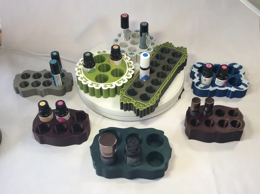 Khay Giữ Chai Tinh Dầu Dáng Lạ (Essential Oil Fancy Shape Bottle Holder) - Image 2