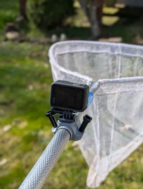 Ngàm gắn GoPro cho vợt lưới (Fishing Net GoPro Mount) - Image 1