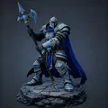 Bloodbound Realms: Human Halberd Sentinel – Warden Iron Covenant (STL) - Thumbnail 1