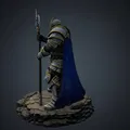 Bloodbound Realms: Human Halberd Sentinel – Warden Iron Covenant (STL) - Thumbnail 2