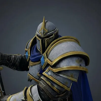 Bloodbound Realms: Human Halberd Sentinel – Warden Iron Covenant (STL)