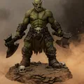 Bloodbound Realms – Orc Berserker Warlord, Champion Blood Horde (STL) - Thumbnail 1