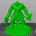Bloodbound Realms – Orc Berserker Warlord, Champion Blood Horde (STL) - Thumbnail 5