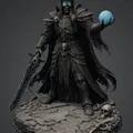 Bloodbound Realms – Undead – Lich King, Chúa Tể Hắc Vương Tọa (STL) - Thumbnail 1