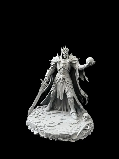Bloodbound Realms – Undead – Lich King, Chúa Tể Hắc Vương Tọa (STL) - Image 6