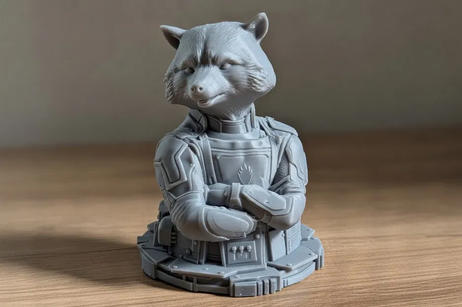 Tượng Bust Rocket Raccoon - Image 4