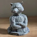 Tượng Bust Rocket Raccoon - Thumbnail 4