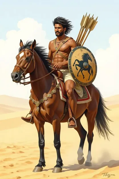 Kỵ Sĩ Trên Đồi Cát (Rider of the Dunes) - Image 2