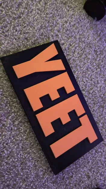 Bảng hiệu WWE YEET - Image 1