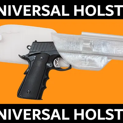 Universal Holster - 100% printed (Holster in 3D)