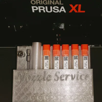 Hộp/khay lưu trữ nozzle & phụ tùng service cho Prusa XL, MK4, Core One, MK3.9