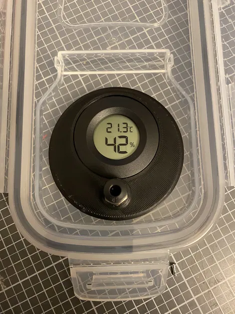 Dry Box 4L – Adapter nắp gắn Hygrometer (có PTFE outlet) - Image 1