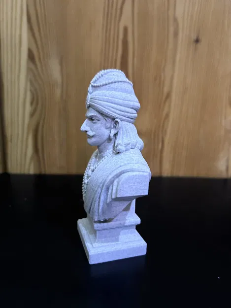 Ashoka Maurya - Bust (Tượng bán thân) - Image 3