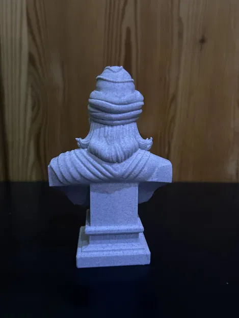 Ashoka Maurya - Bust (Tượng bán thân) - Image 4