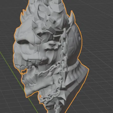 Bùa Hộp Sọ Quỷ – Treo Tường Dark Fantasy