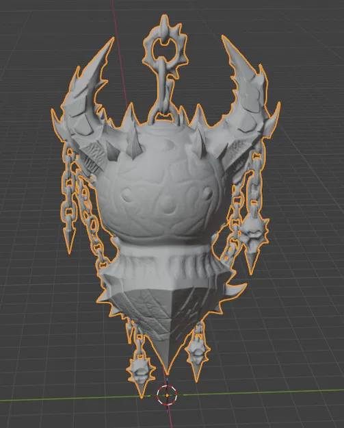 Bùa Hộp Sọ Quỷ – Treo Tường Dark Fantasy - Image 3