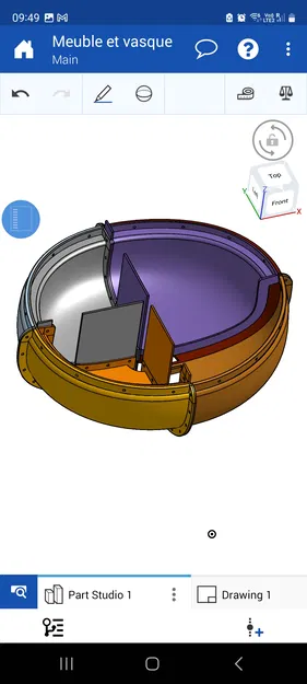 Khuôn đúc bồn rửa Vessel bê tông (Concrete Vessel sink casting mold) - Image 4