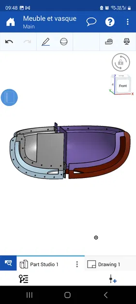 Khuôn đúc bồn rửa Vessel bê tông (Concrete Vessel sink casting mold) - Image 5