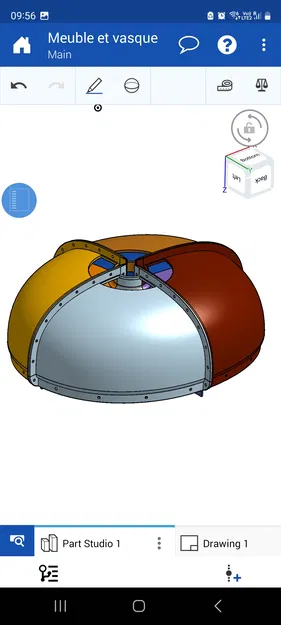 Khuôn đúc bồn rửa Vessel bê tông (Concrete Vessel sink casting mold) - Image 6