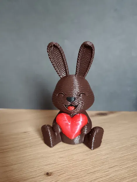 Thỏ Phục Sinh cầm trái tim - Image 3