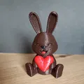 Thỏ Phục Sinh cầm trái tim - Thumbnail 3