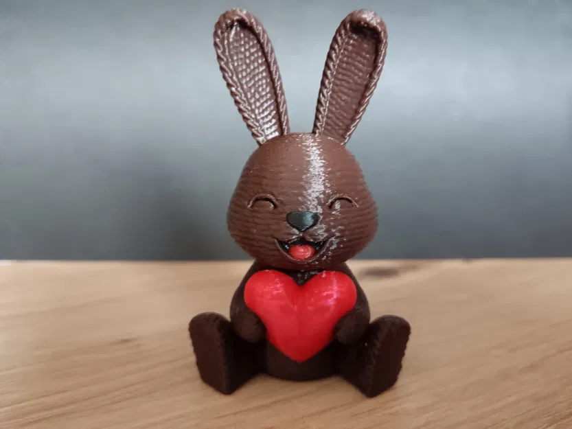 Thỏ Phục Sinh cầm trái tim - Image 4