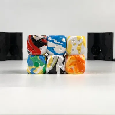 Khuôn Xúc Xắc Từ Printer Poop (Printer Poop Dice Mold)