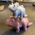 Đồ chơi khủng long Triceratops cách điệu dễ thương - Thumbnail 3