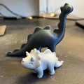 Đồ chơi khủng long Triceratops cách điệu dễ thương - Thumbnail 5