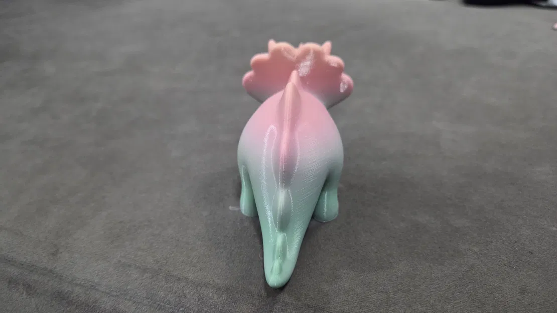 Triceratops Dễ Thương Phong Cách Stylized - Hợp Mắt Thủy Tinh 6mm + 8mm - Image 5