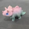 Triceratops Dễ Thương Phong Cách Stylized - Hợp Mắt Thủy Tinh 6mm + 8mm - Thumbnail 10