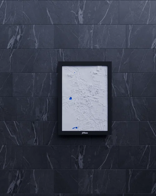 Jiříkov, Czechia - 3D Miniature (Mô hình địa hình topo in 3D) - Image 6