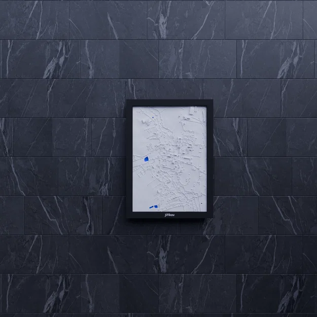 Jiříkov, Czechia - 3D Miniature (Mô hình địa hình topo in 3D) - Image 8