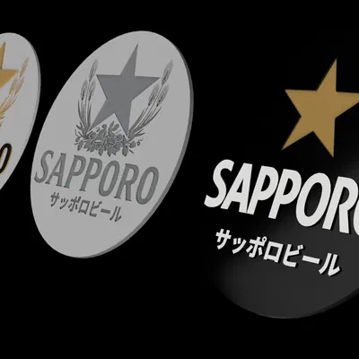 Đế lót ly bia Sapporo - Nhật Bản