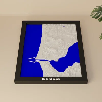 Holland beach, Hoa Kỳ - Mô hình thu nhỏ 3D