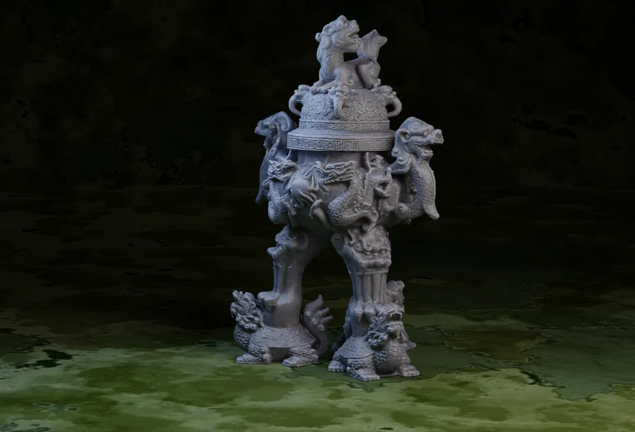 Lư hương chùa Vĩnh Nghiêm (Vinh Nghiem Incense Burner) - Image 1