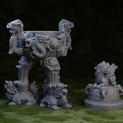 Lư hương chùa Vĩnh Nghiêm (Vinh Nghiem Incense Burner)